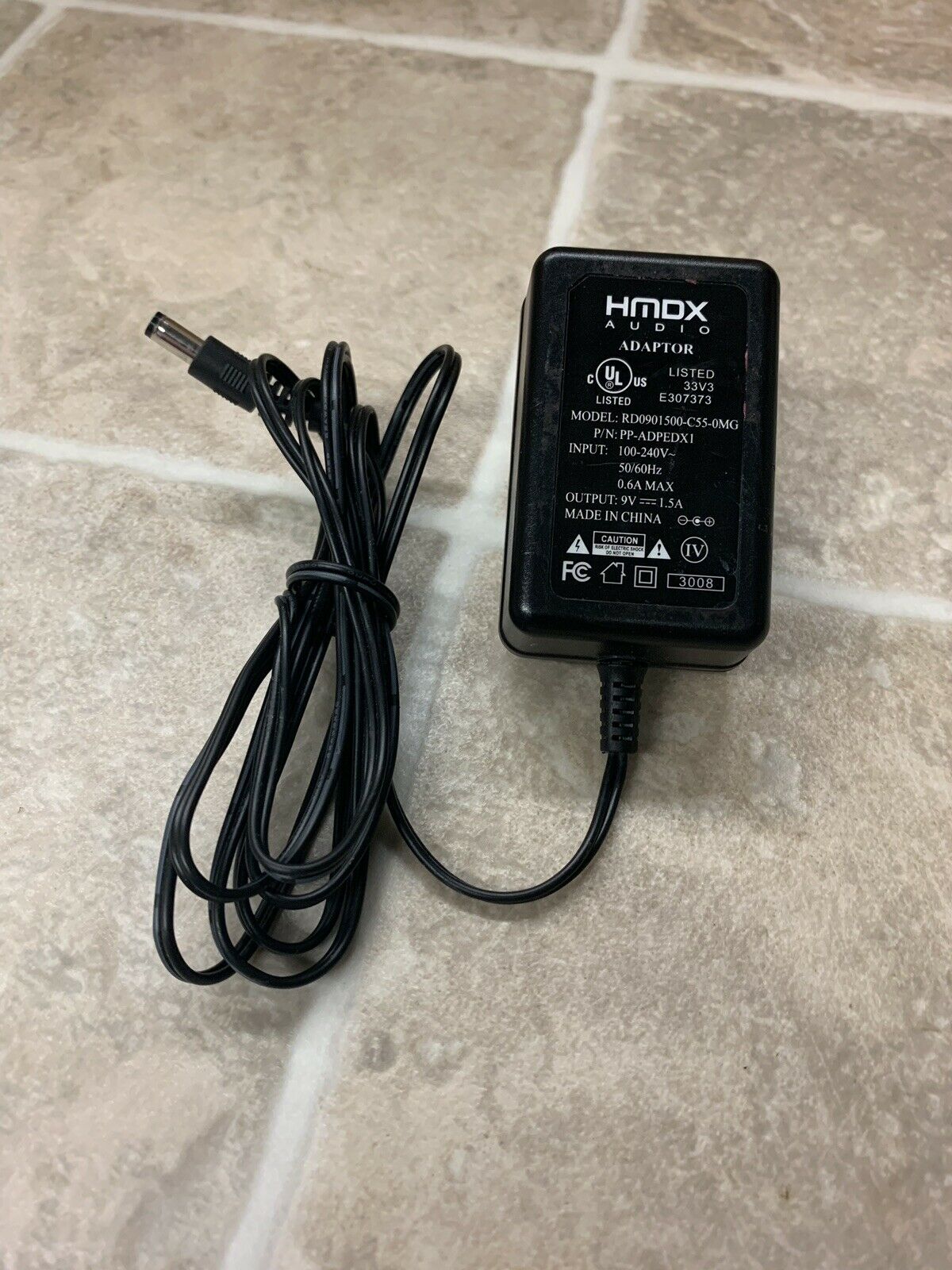 *Brand NEW*HMDX RD0901500-C55-0MG 9V - 1.5A AC DC Adapter POWER SUPPLY - Click Image to Close